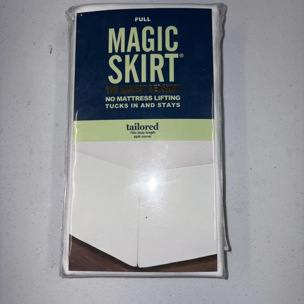 Magic Skirt Full Size Bed Skirt No Mattress Lift Tailored 15